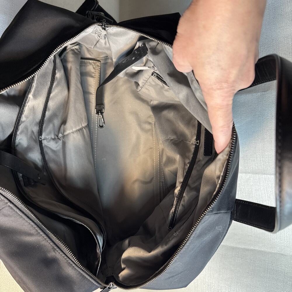 AWAY THE EVERYWHERE BAG Black With Padded Strap & Pockets EUC - Picture 9 of 11